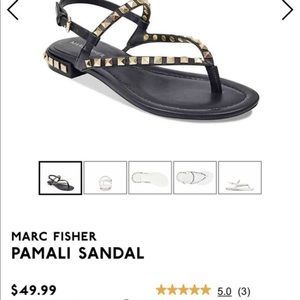 Marc Fisher studded sandals.